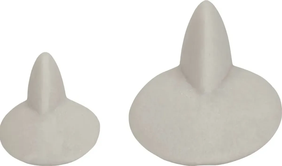 Burgfitch White Sculpture, Set of 2