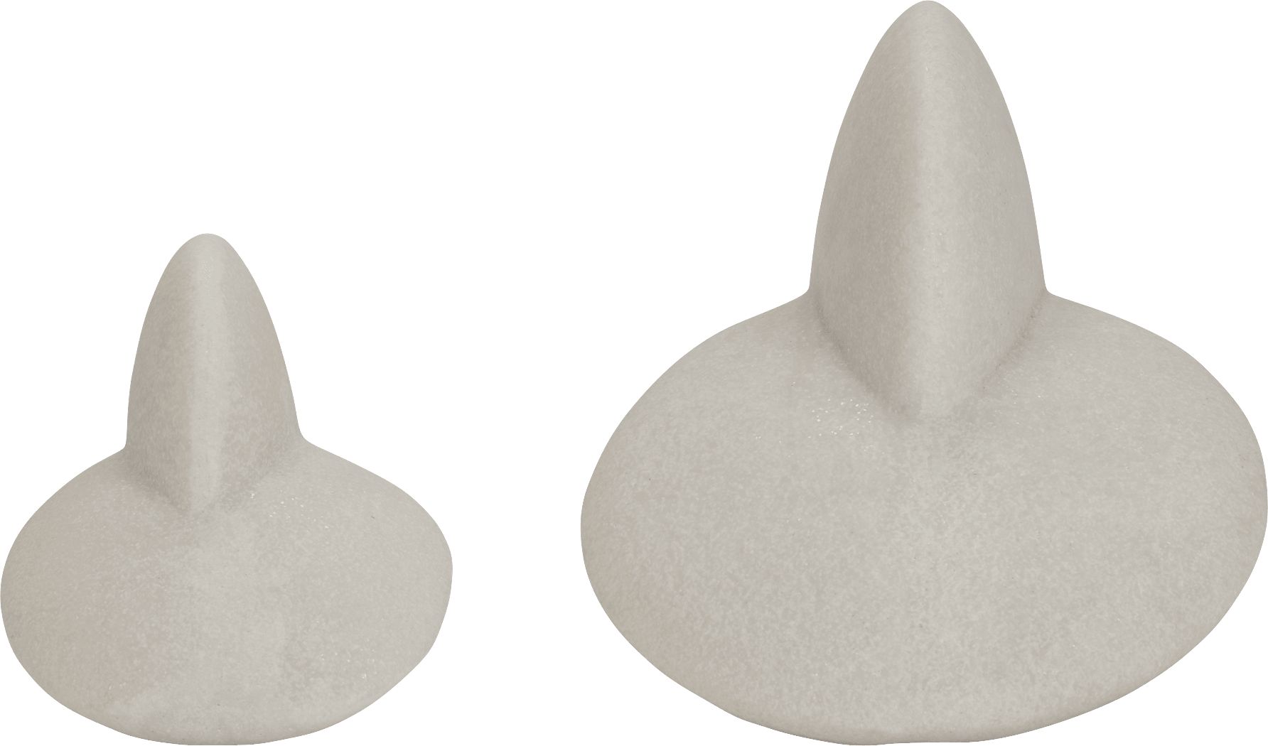 Burgfitch White Sculpture, Set of 2