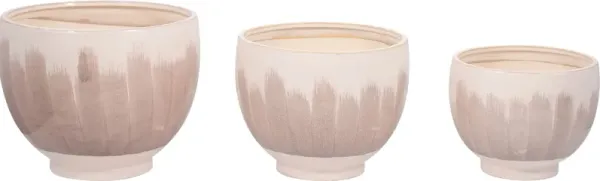 Lucinnda White Planter, Set of 3