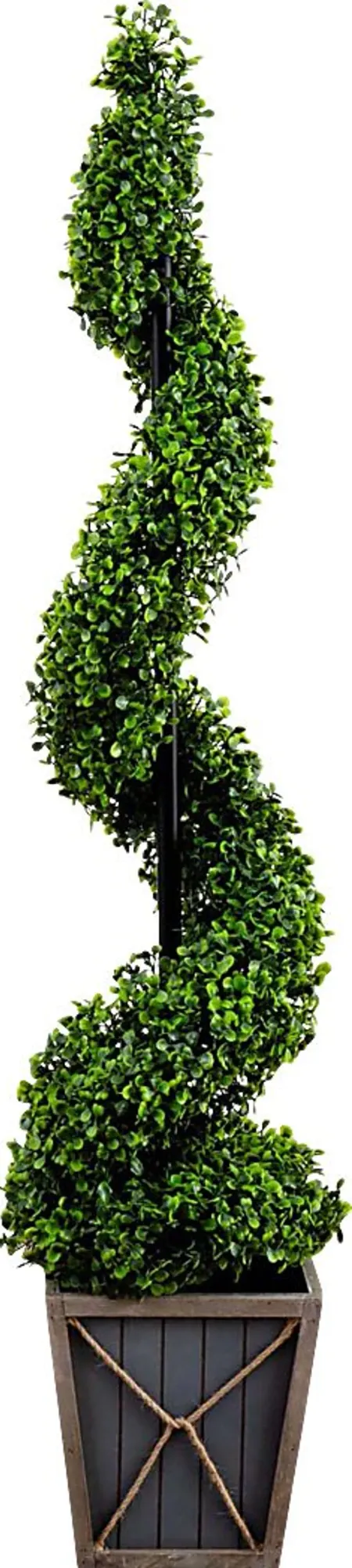 Berteau Green Artificial Boxwood Spiral Tree