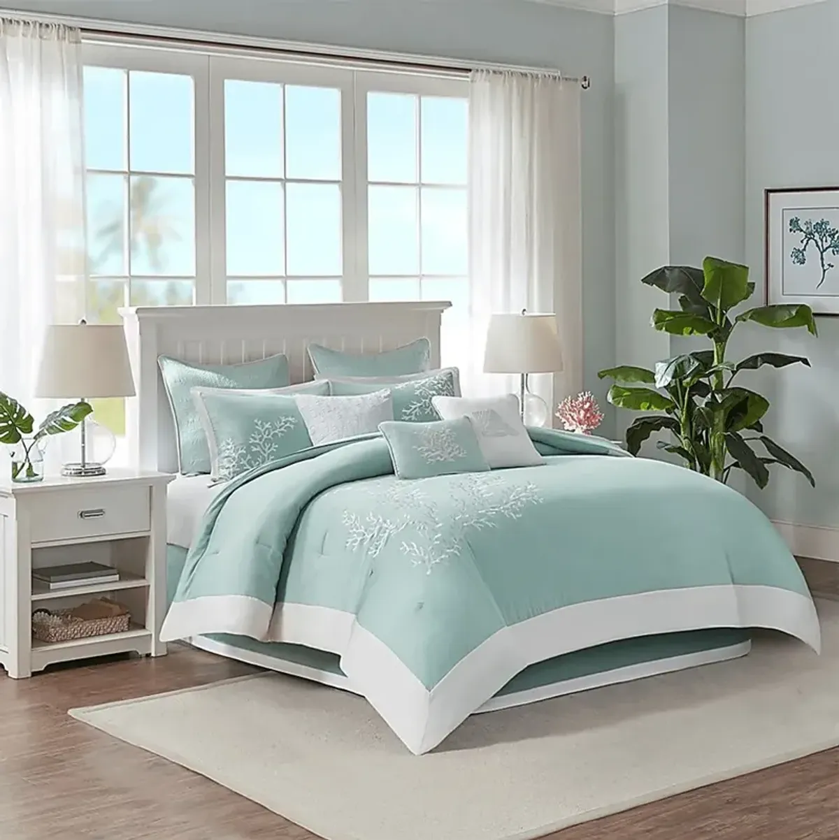 Braydan Blue Twin Comforter Set