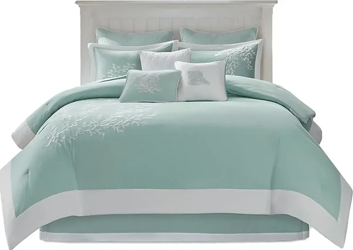 Braydan Blue Twin Comforter Set