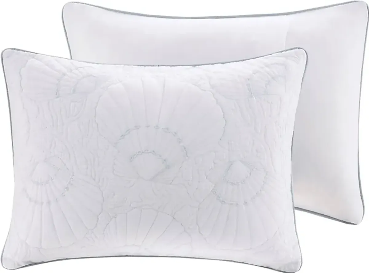 Emilisa White Queen Comforter Set