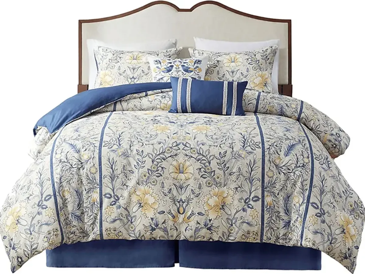 Belenne Multi 6pc Queen Comforter Set