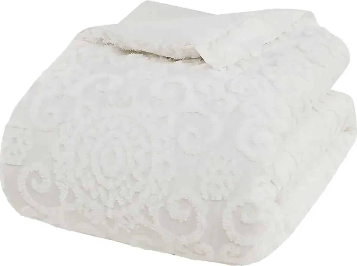 Alaegha Ivory 3 pc King Comforter Set