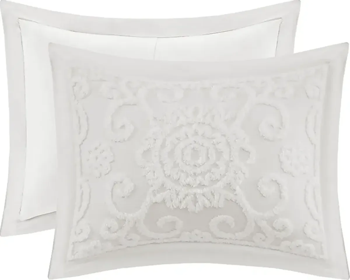 Alaegha Ivory 3 pc King Comforter Set