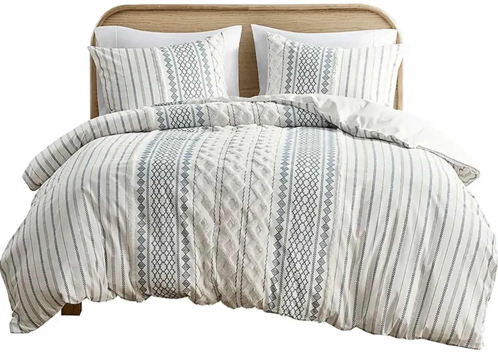 Xandr White King/ Cal 3 pc Comforter Set