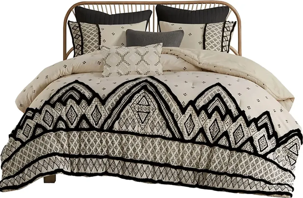 Yce Natural Full/ Queen 3 pc Comforter Set