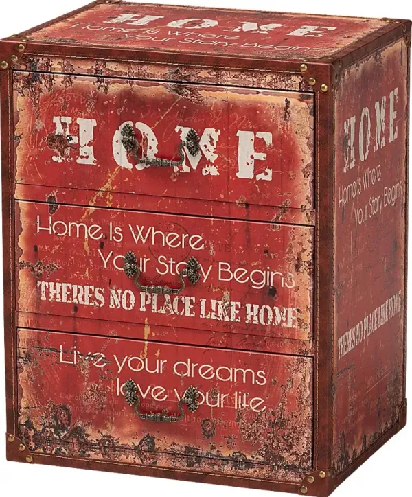 Menoher Red Storage Trunk