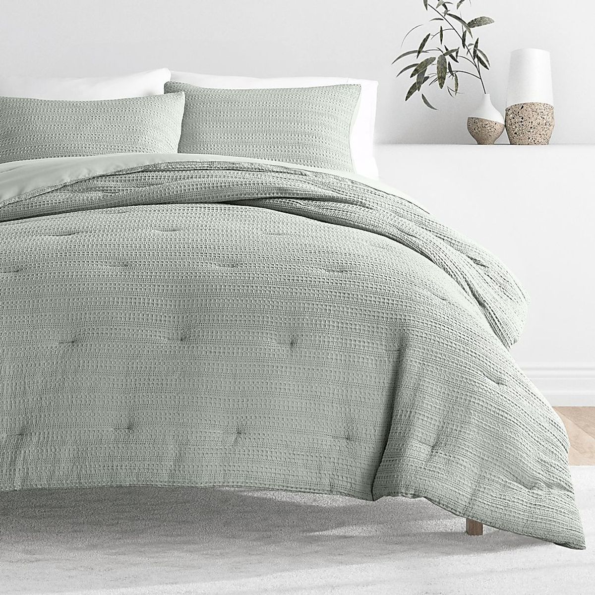 Hoplily Sage 3pc King Comforter Set