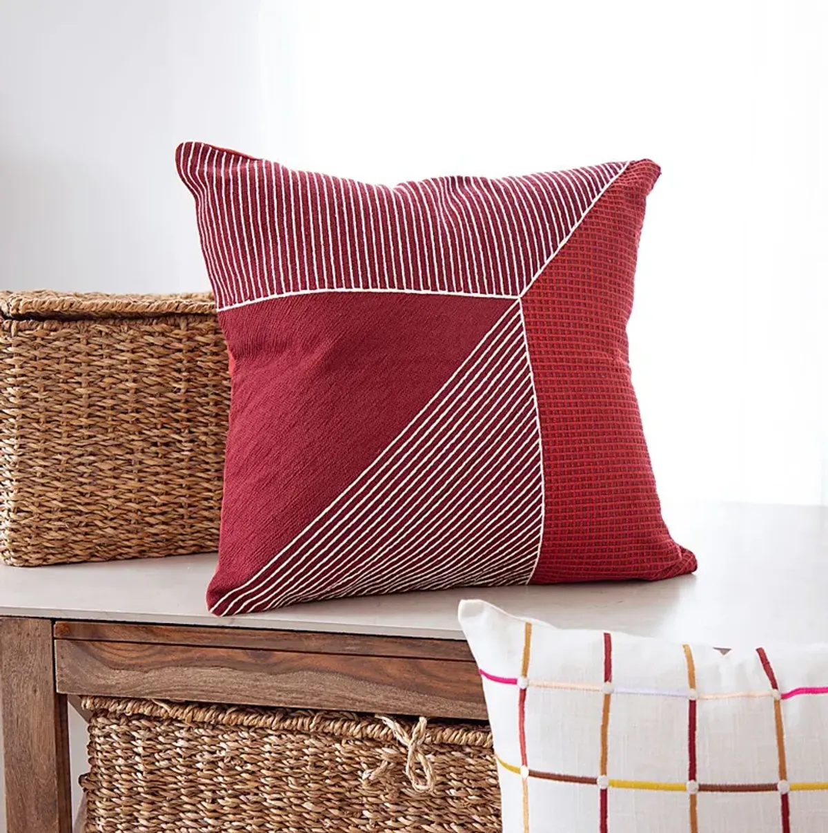 Stacy Garcia Jois Red Accent Pillow