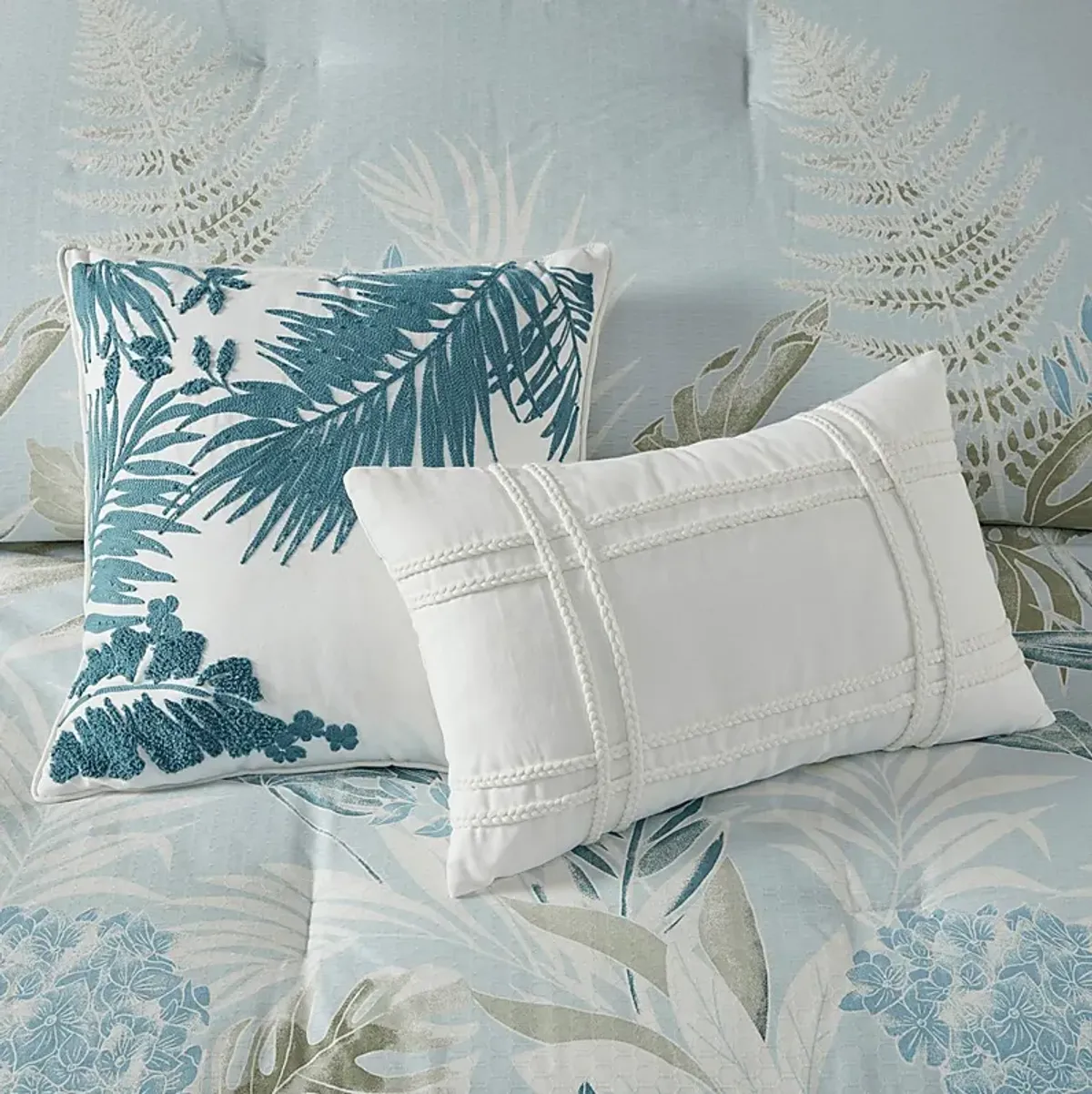 Greggtex Blue 6 Pc Queen Comforter Set