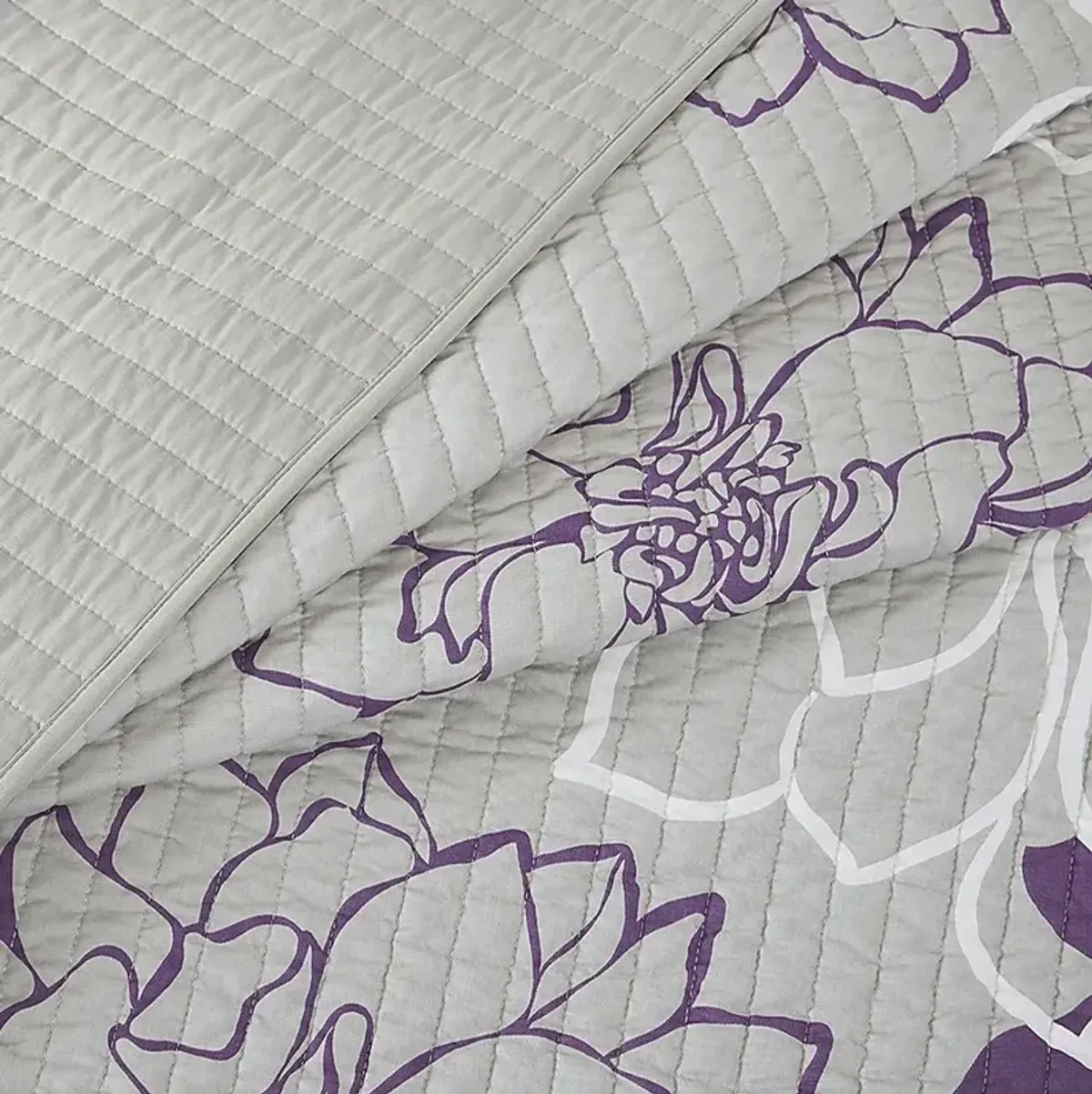 Heslep Purple 6 Pc Full/Queen Quilt Set