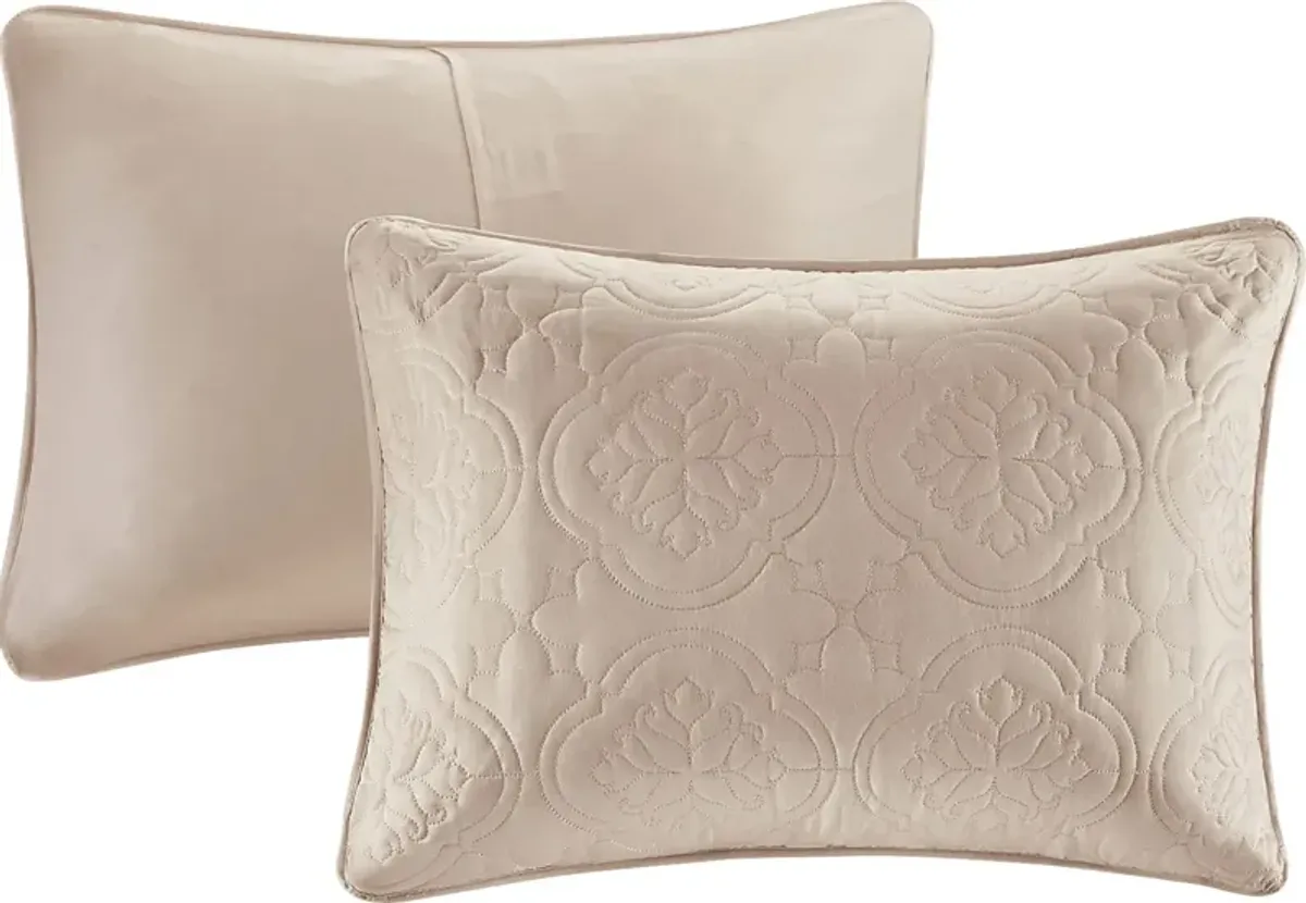 Probandt Beige 3 Pc Full/Queen Bedspread Set