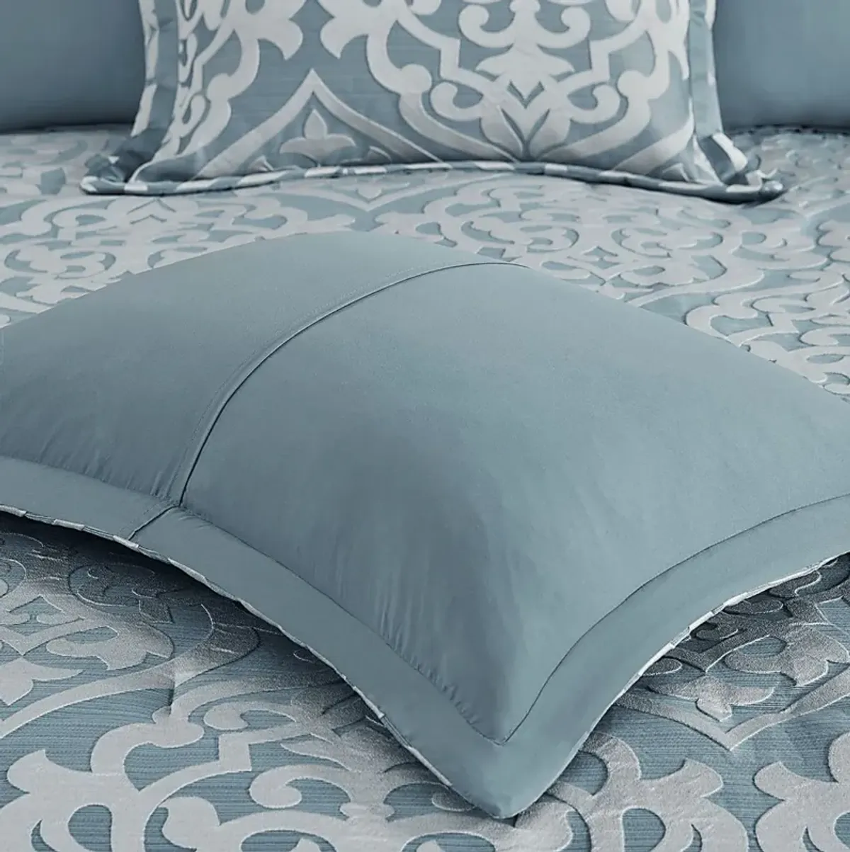 Shefflera Blue 8 Pc Queen Comforter Set