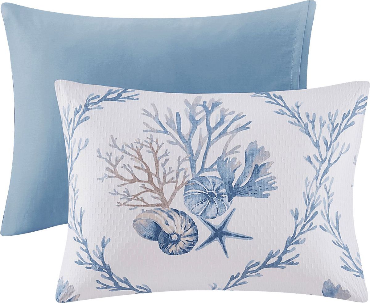 Threeawn Blue 6 Pc Full Comforter Set