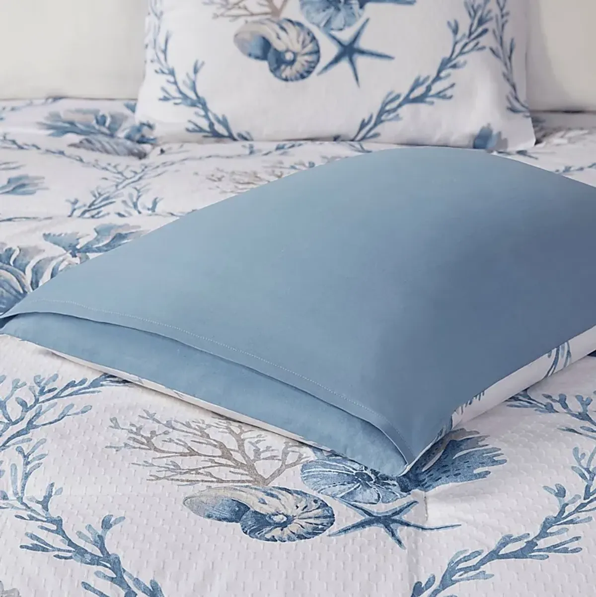 Threeawn Blue 6 Pc Full Comforter Set