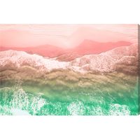 Ocean Shore Pink Artwork