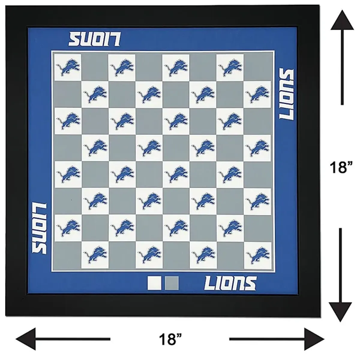 Detroit Lions Wall Chess Set