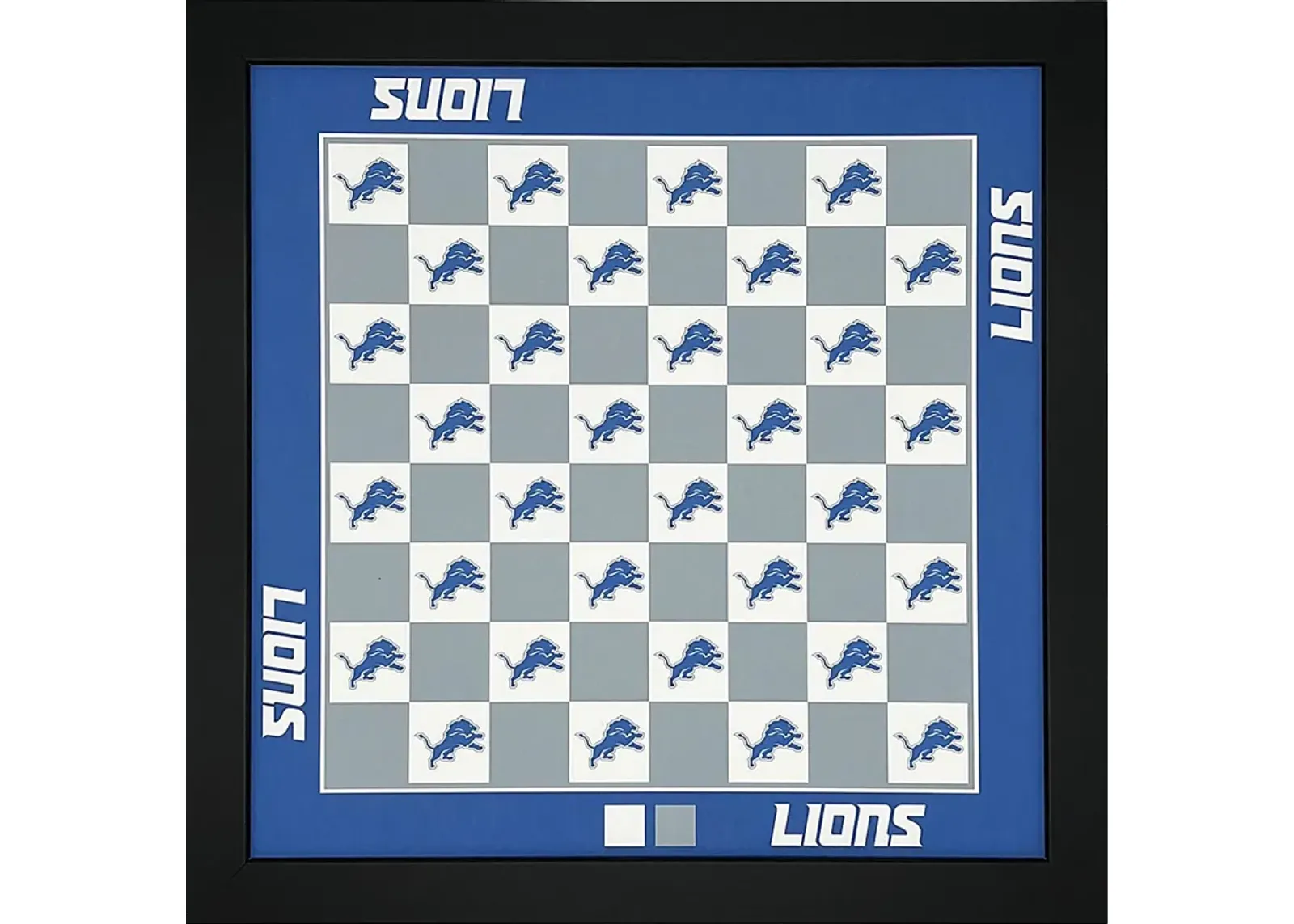 Detroit Lions Wall Chess Set