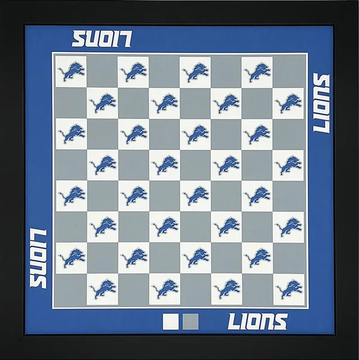 Detroit Lions Wall Chess Set