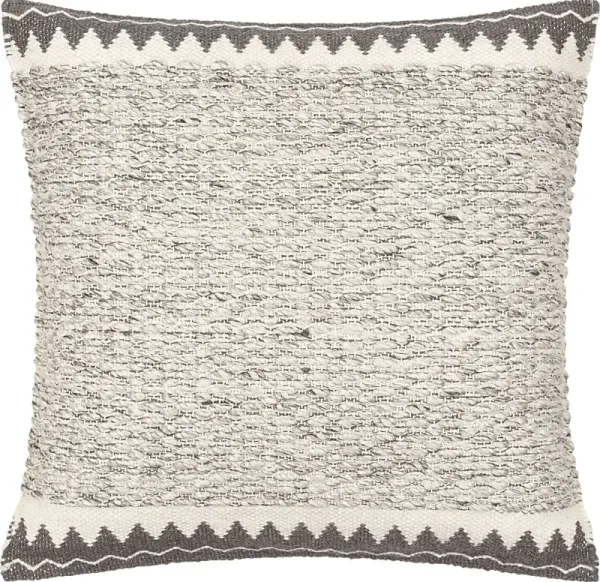 Muraty Charcoal Accent Pillow