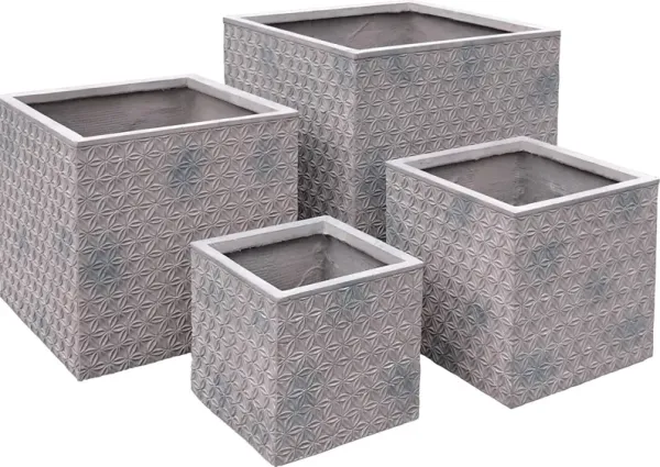 Gewher Purple Planter, Set of 4