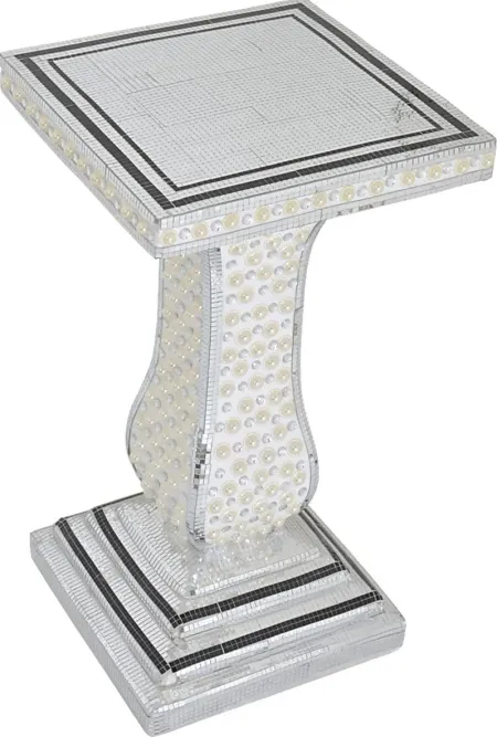 Ghada White Accent Table