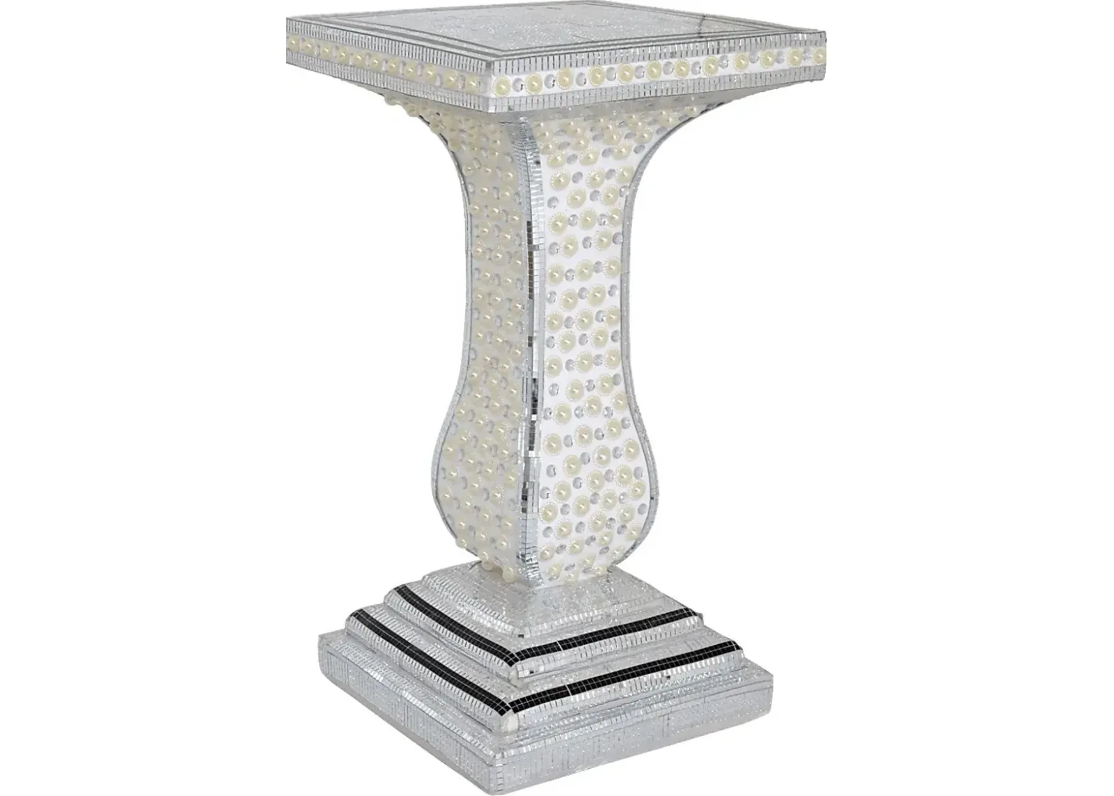 Ghada White Accent Table