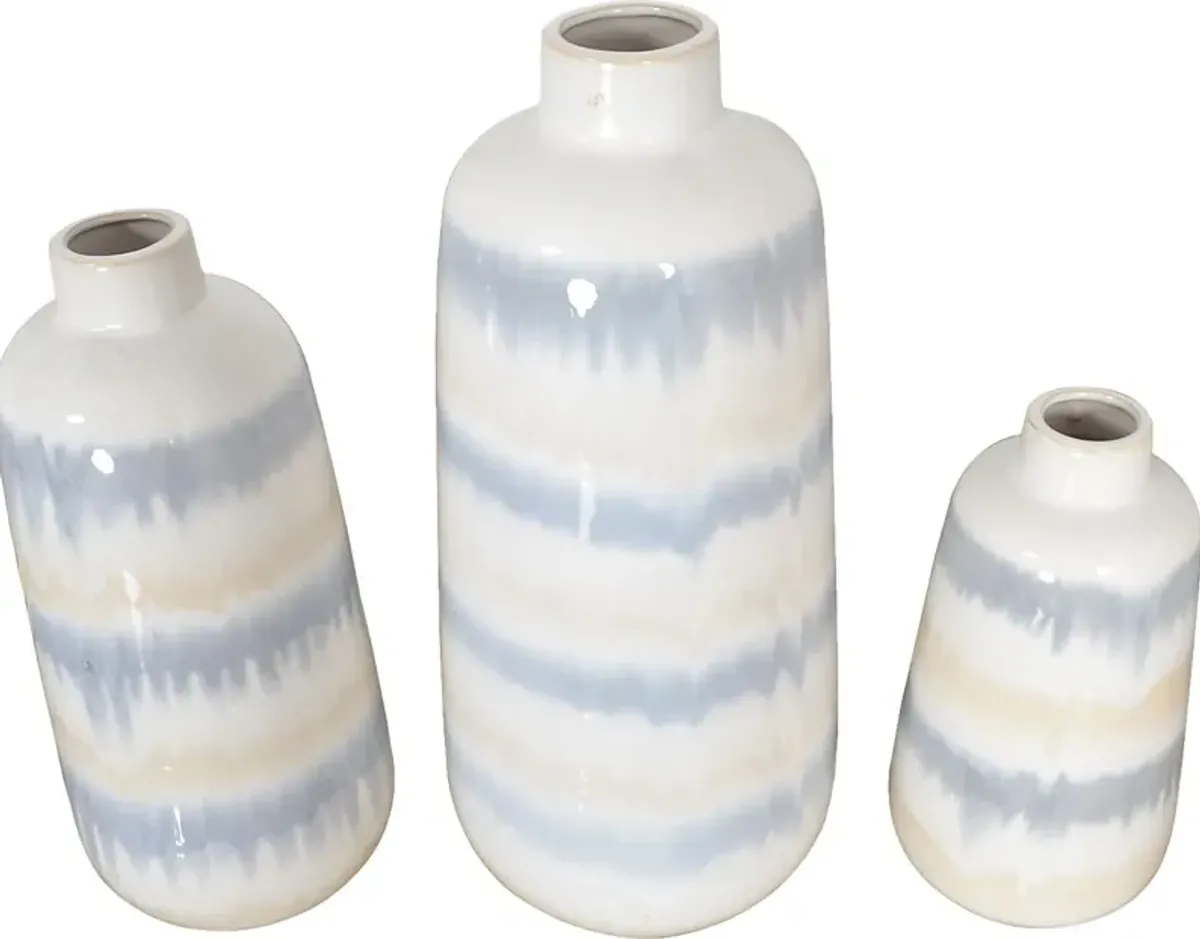 Reaka Gray Vase, Set of 3
