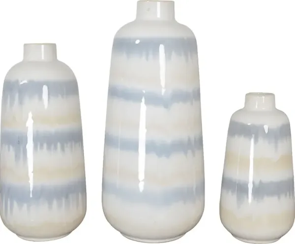 Reaka Gray Vase, Set of 3