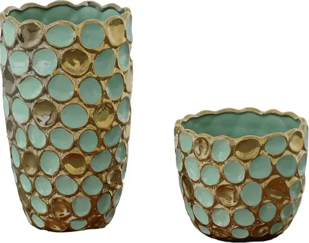 Runako Turquoise Vase, Set of 2