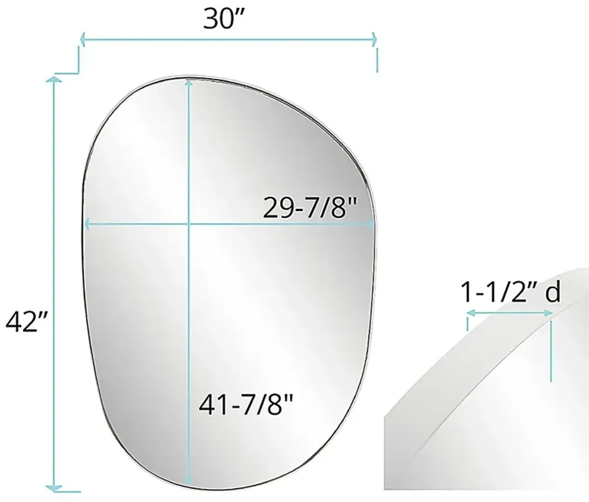 Alderleaf White Mirror