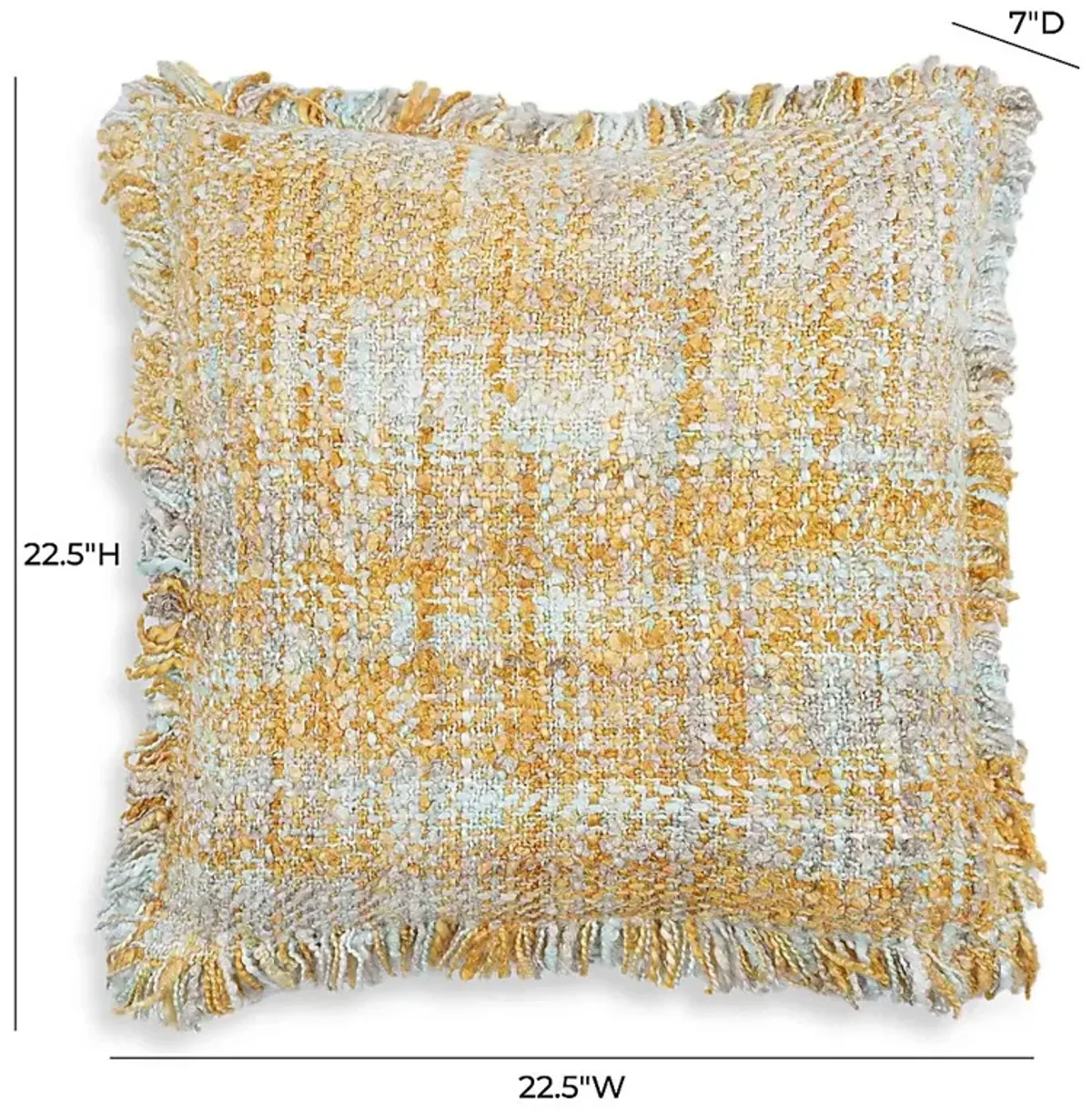 Mossrose Yellow Accent Pillow