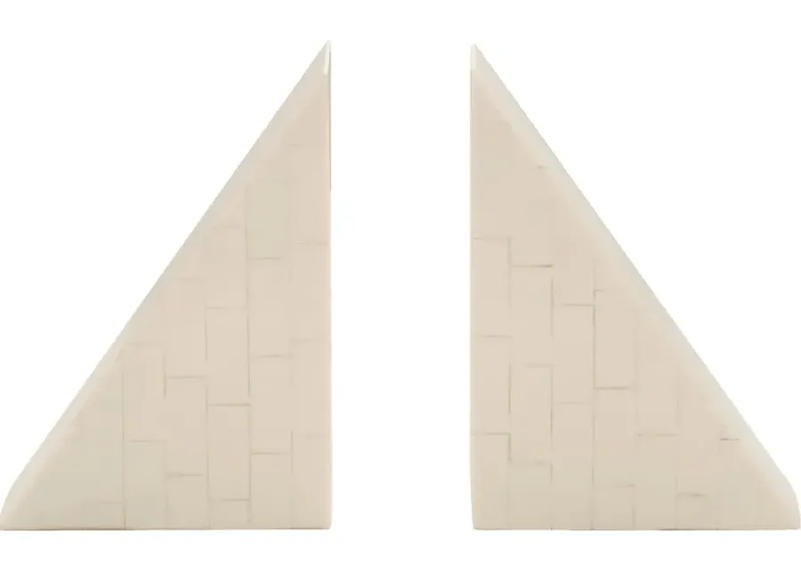 Nashaotah Beige Bookend, Set of 2