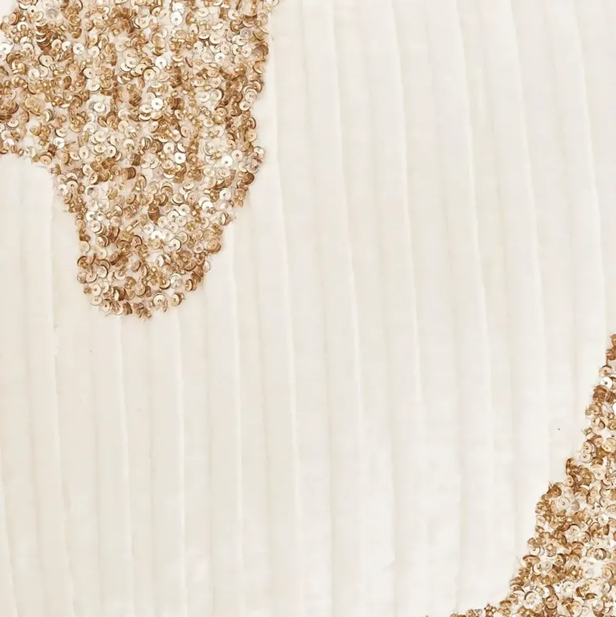 Sunbeam Ivory/Gold Accent Pillow