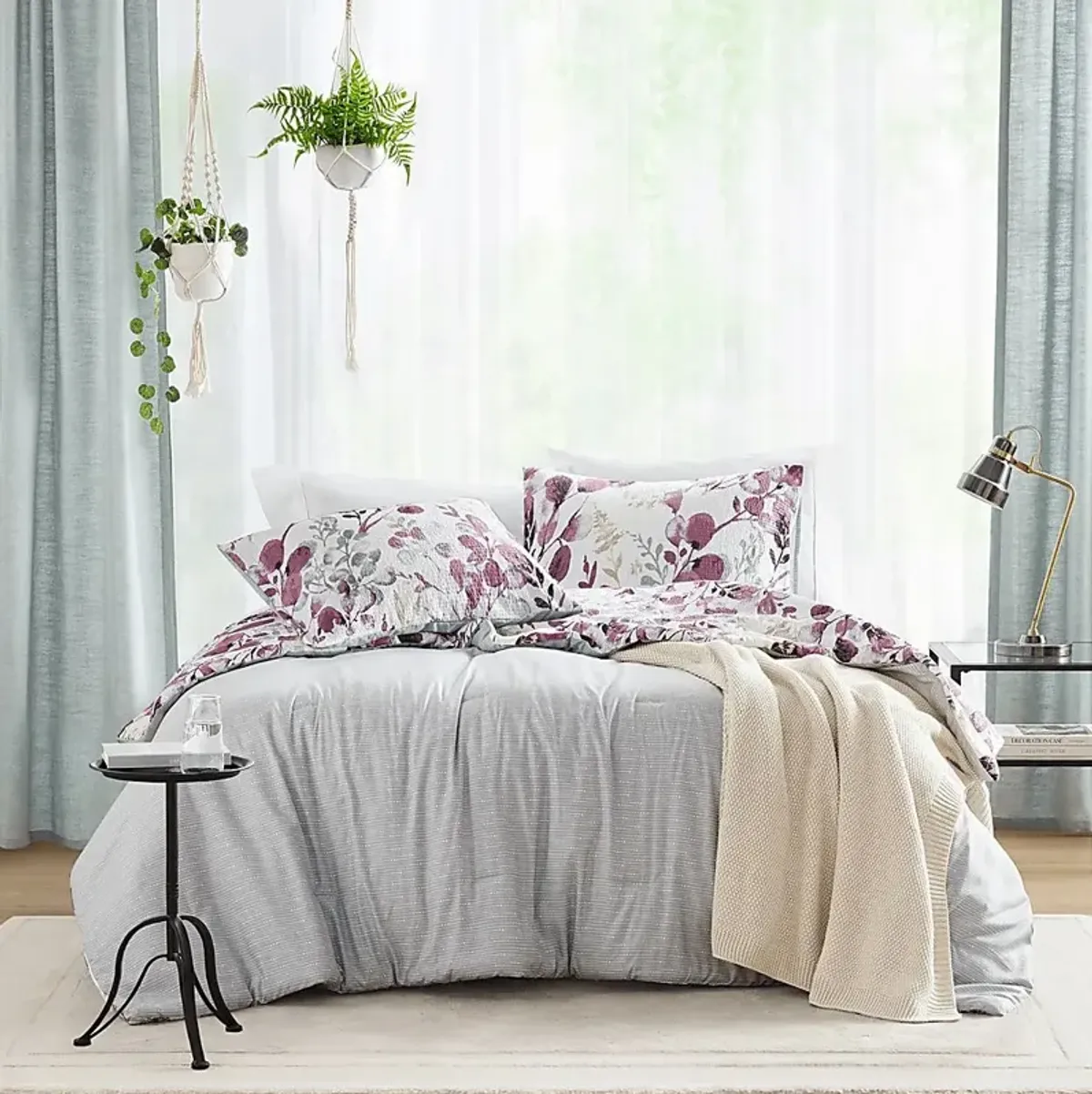 Croadea Purple Full/Queen 3 Pc Comforter Set