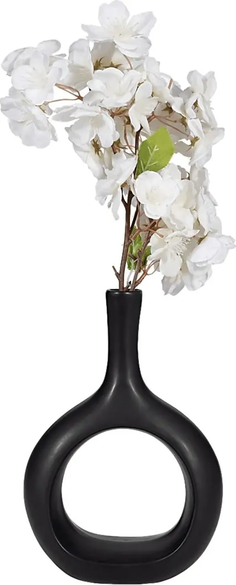 Jakesway Black 9 in. Vase