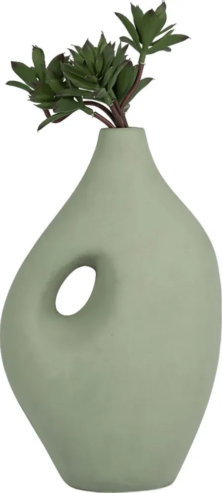 Aljema Green 12 in. Vase