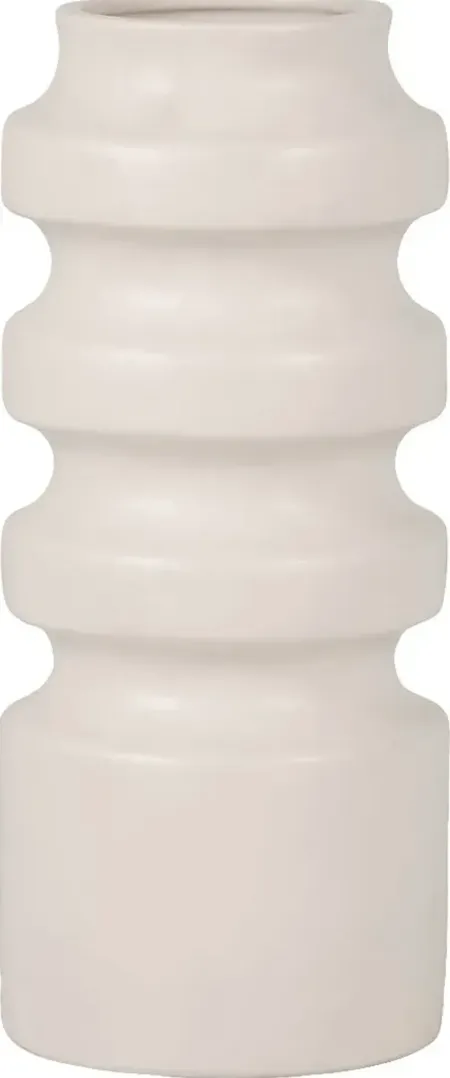 Ardomore White 11 in. Vase