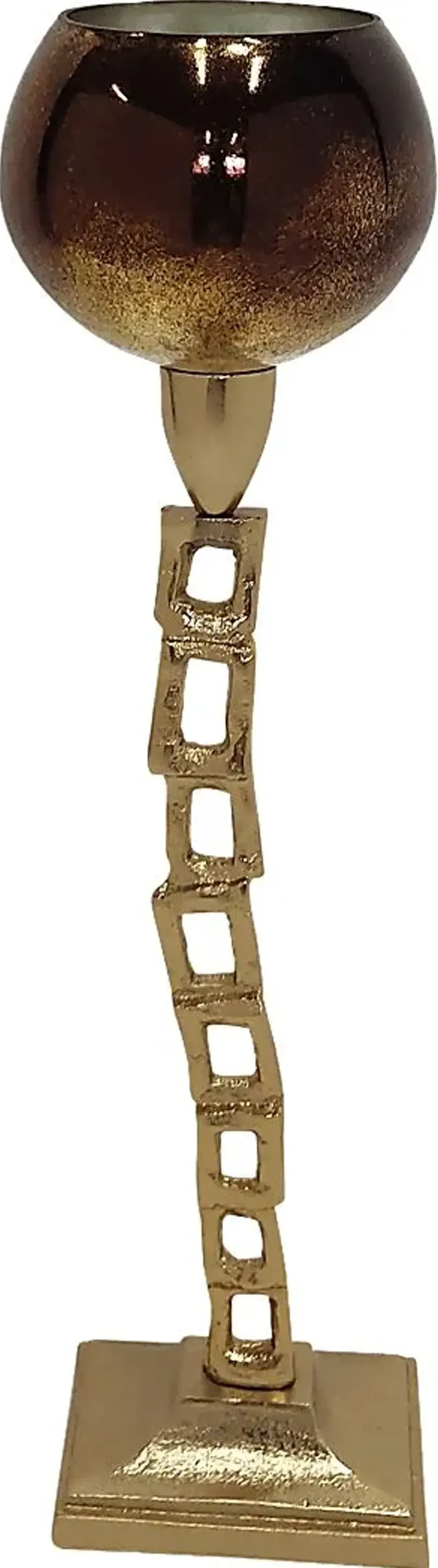 Corrienta Gold 18 in. Tealight Candle Holder
