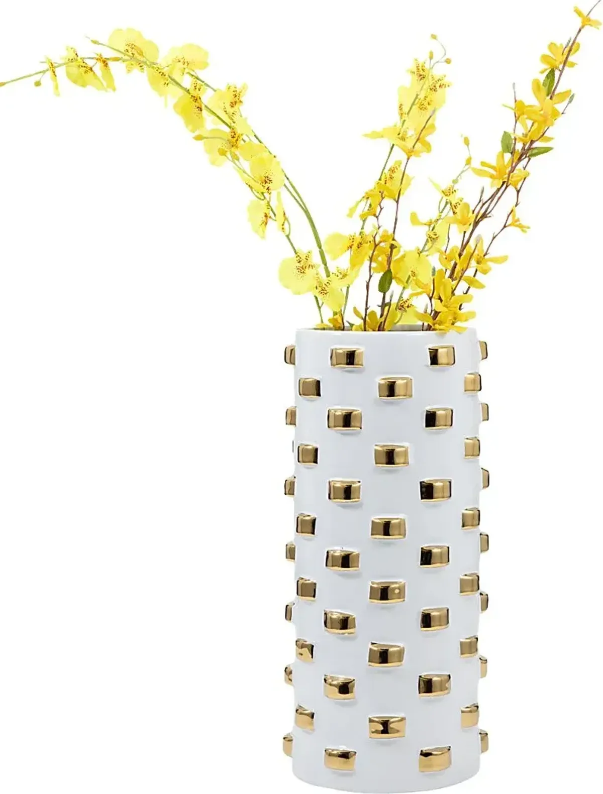 Hesperia White 11 in. Vase