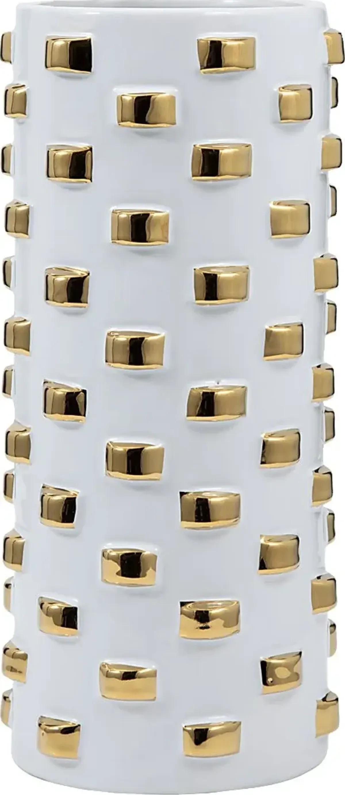 Hesperia White 11 in. Vase