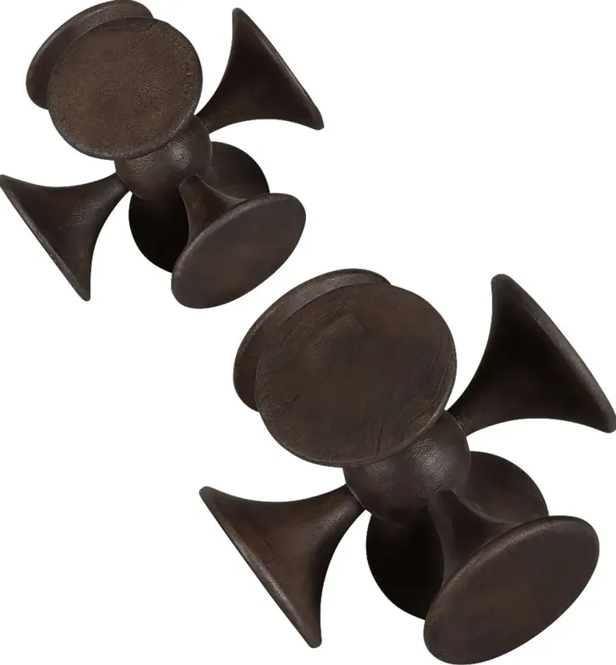 Alko Brown Sculpture, Set of 2
