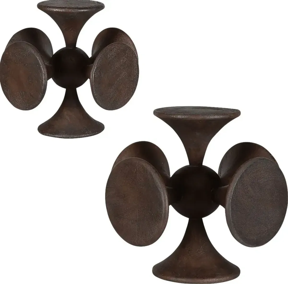 Alko Brown Sculpture, Set of 2