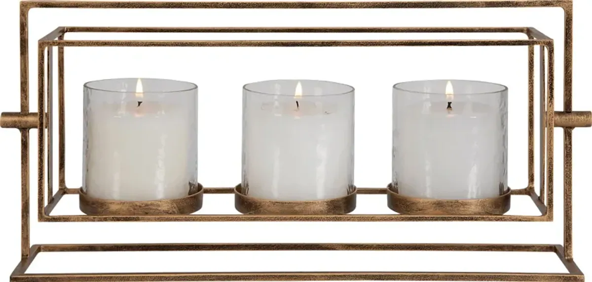 Menix Gold Candle Holder