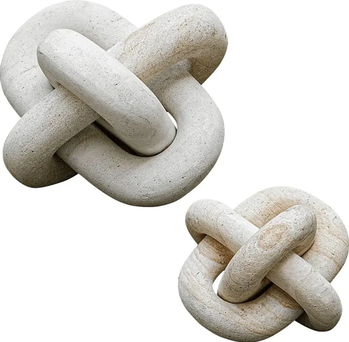 Bosko White Sculpture, Set of 2