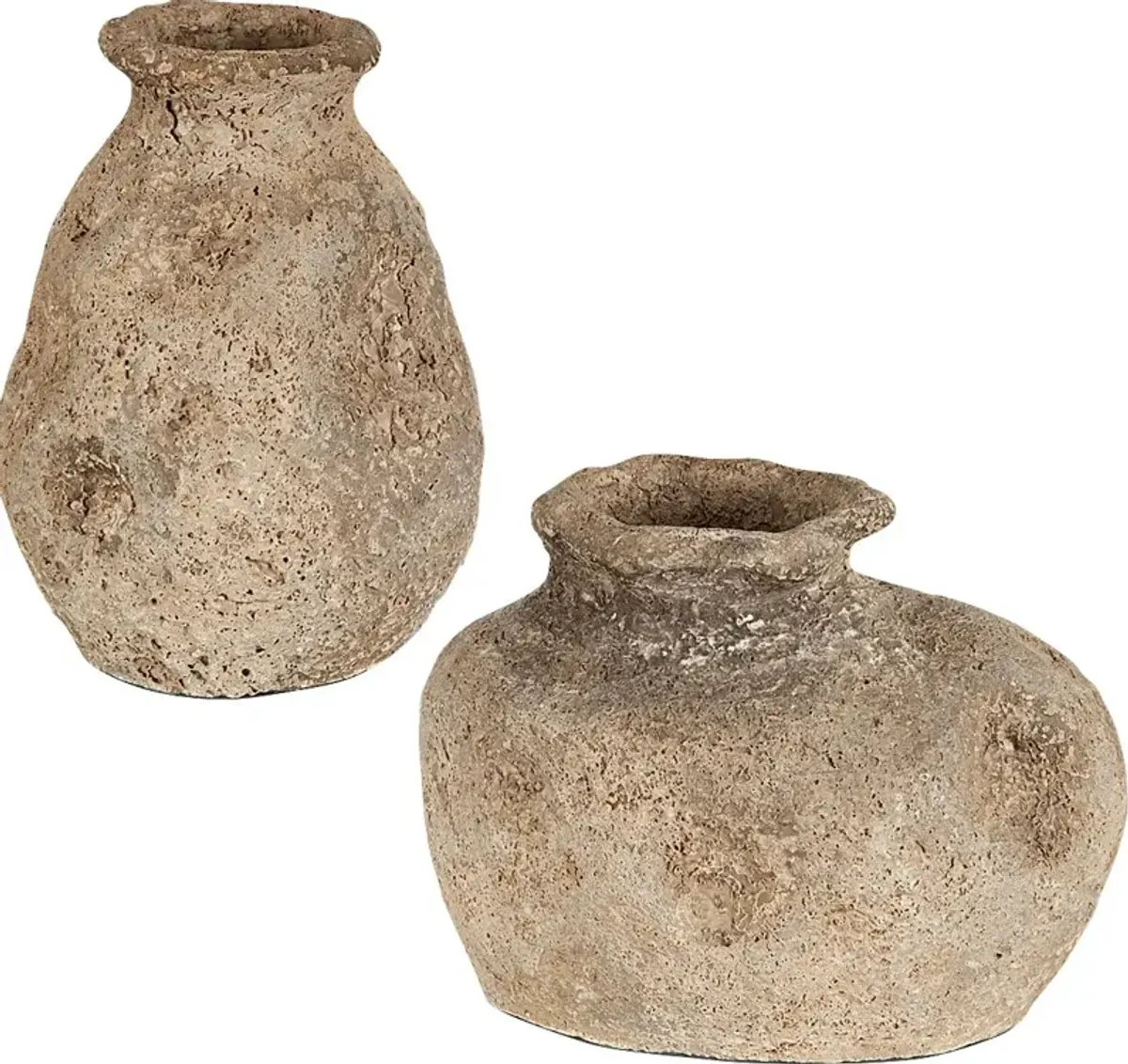 Sunbit Brown Vase, Set of 2