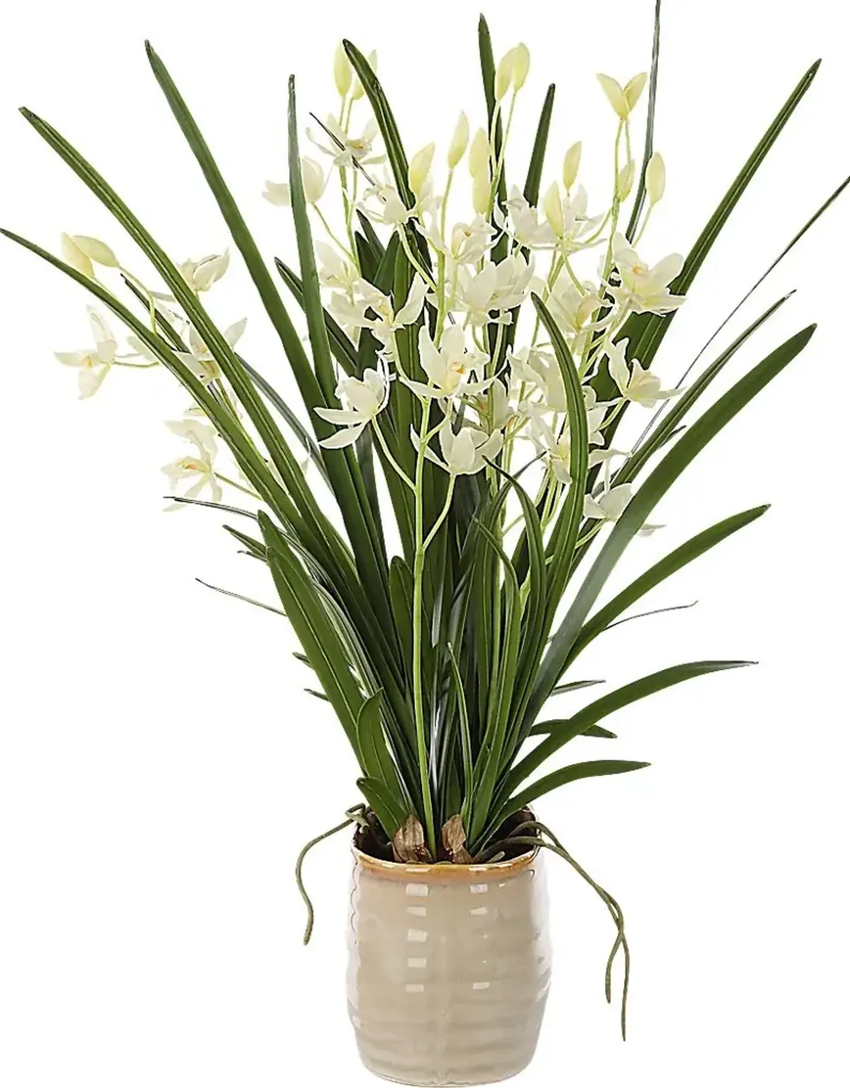 Sanuria White Silk Floral