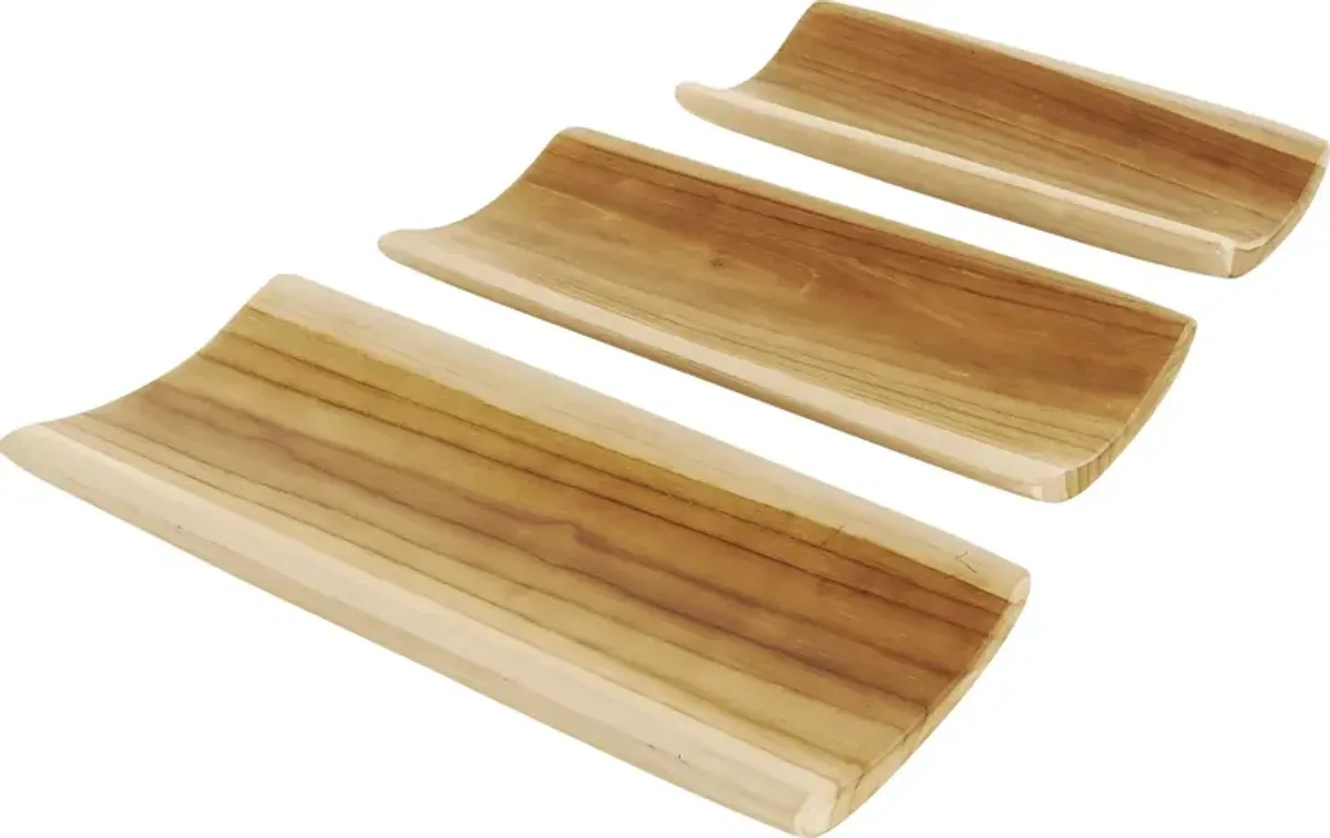 Yaoli Brown Tray, Set of 3